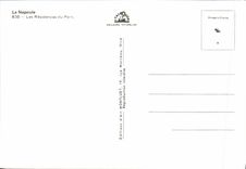 POSTAL MODERNA residencias de Napoule del puerto