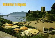 CPM La Napoule La plage et le chateau 