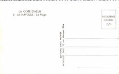 POSTAL MODERNA Napoule la playa