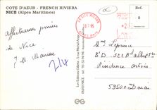 MODERN CARD Nice Dimensions Azure French Riviera