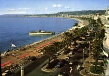 MODERN CARD Nice the Walk Of the English Ruhl Hotel Gallus Boat