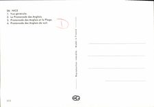 POSTAL MODERNA Niza la dimensión del recuerdo azul de riviera francesa de Niza