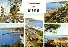 POSTAL MODERNA Niza dimensiones azules