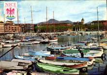 CPM Nice Le Port L'Eglise et la Place Bateaux