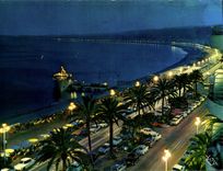 CPM Nice Cote D'Azur La Promenade des Anglais la nuit 