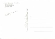 POSTAL MODERNA Niza dimensiones riviera francesa azul la iglesia rusa