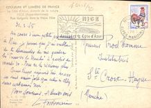 MODERN CARD Nice Street Guigonis in the Nice old man