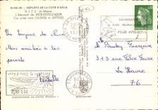 MODERN CARD Nice the Airport of Seen from Towards Cagnes and Antibes