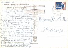 MODERN CARD Nice Dimensions Azure Airport the bay of the angels and the Cape Ferrat