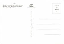 POSTAL MODERNA Niza la caminata del inglés del hotel de Ruhl al principio de una caminata en el mar