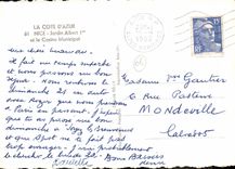 CPM Nice Jardin Albert 1er et le Casino Municlpal