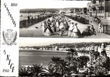 POSTAL MODERNA Niza centenario 1860 1960