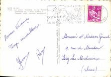 VINTAGE POSTCARD Nice the Massena Place and the luminous Fountain of God sun