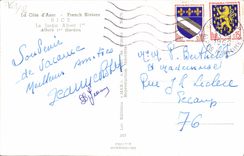 MODERN CARD Nice Dimensions French Azure the Garden Albert 1st