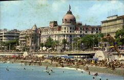 MODERN CARD Nice the Negresco Hotel the Beach