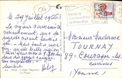 MODERN CARD Nice the Negresco Hotel the Beach