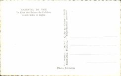 VINTAGE POSTCARD Nice Carnival the tank of the queens of the Folklore Sidro and Beglia