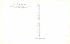 VINTAGE POSTCARD Carnival Of Nice Redoute White at the toys Pignataro Rabbit