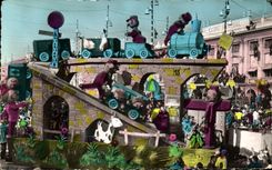 VINTAGE POSTCARD Carnival Of Nice Inadvertency Of the Bonifassi Lamp maker