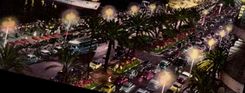 CPA Nice La promenade des Anglais Le Gallus Bateau