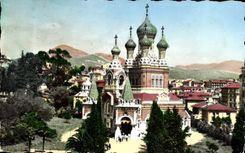 CPA Nice L'Eglise Russe Russie Russia