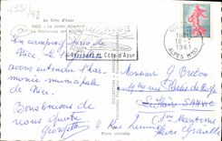 CPA Nice Le Jardin Albert 1er et la promenade des anglais 