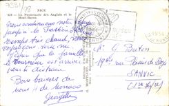 CPA Nice La Promenade des Anglais et le Mont Boron