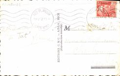 Folklore del recuerdo de la POSTAL de la VENDIMIA Niza