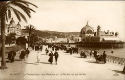 CPA Nice La Promenade Des Anglais Et Le Palais De La jetee