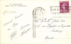 CPA Nice Palais De La Mediterranee