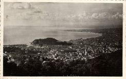 CPA Nice Vue Generale et la Baie Des Anges