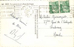 Opinión de la POSTAL de la VENDIMIA Niza y la bahía de los ángeles