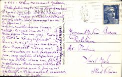 VINTAGE POSTCARD Nice Palate Of the Mediterranean and Promenade