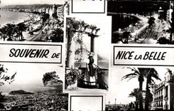 CPA Nice Souvenir de Cote D'Azur