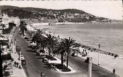CPA Nice Promenade Des Anglais Le Mont Boron