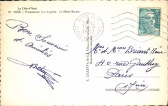 CPA Nice Promenade Des Anglais Le Mont Boron