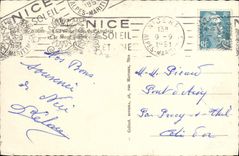 CPA Nice Vue Generale Sur la Promenade des Anglais