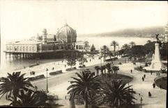 VINTAGE POSTCARD Nice the Public garden and the Palate Of the Pier