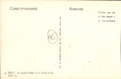 CPA Nice Le Jardin Public et le Palais De la Jetee