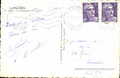 CPA Nice La Promenade Des Anglais Bateau