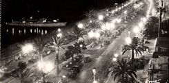CPA Nice La Promenade des Anglais la nuit