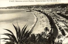 CPA Nice Panorama Pris du Chateau 
