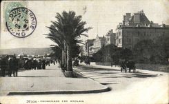 VINTAGE POSTCARD Nice Walk English