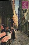 CPA Nice La Rue Des Bouchers