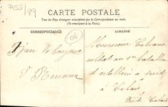 POSTAL Niza Avrenue de la VENDIMIA de la estación