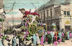 VINTAGE POSTCARD Nice Carnavae Of Nice Ca Draws And Ca Comes Goat Goat
