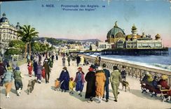 CPA Nice Promenade Des Anglais