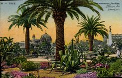 CPA Nice Un coin des nouveaux jardins 