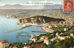 CPA Nice Vue Generale Prise Du Mont Boron