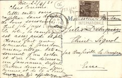 VINTAGE POSTCARD Nice Walk of Antglais And Nouveaux Gardens